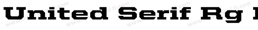 United Serif Rg Bk R字体转换